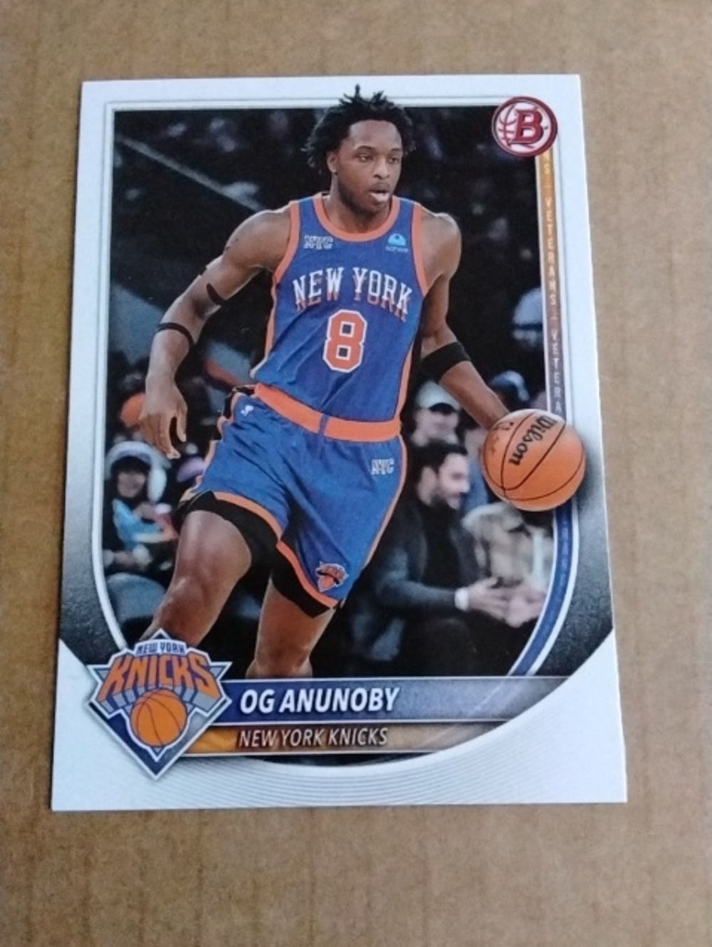 2025 Bowman OG Anunoby #63 New York Knicks